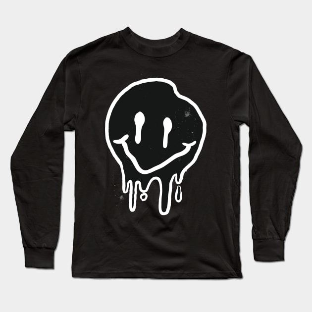 Melting Smiley Long Sleeve T-Shirt by LR_Collections